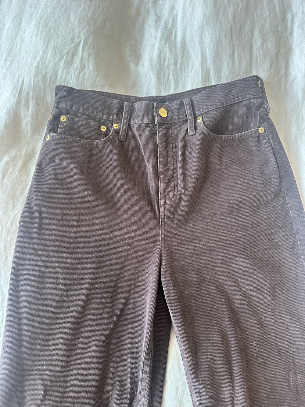 J. Crew Brown Corduroy High-Rise Pants